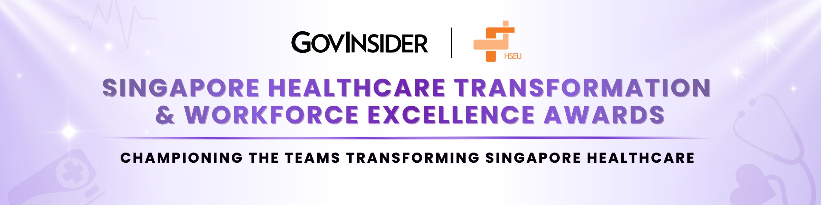 event banner for Singapore Healthcare Transformation & Workforce Excellence Awards